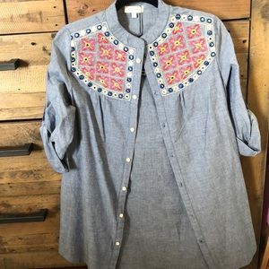 Denim dress tag still on